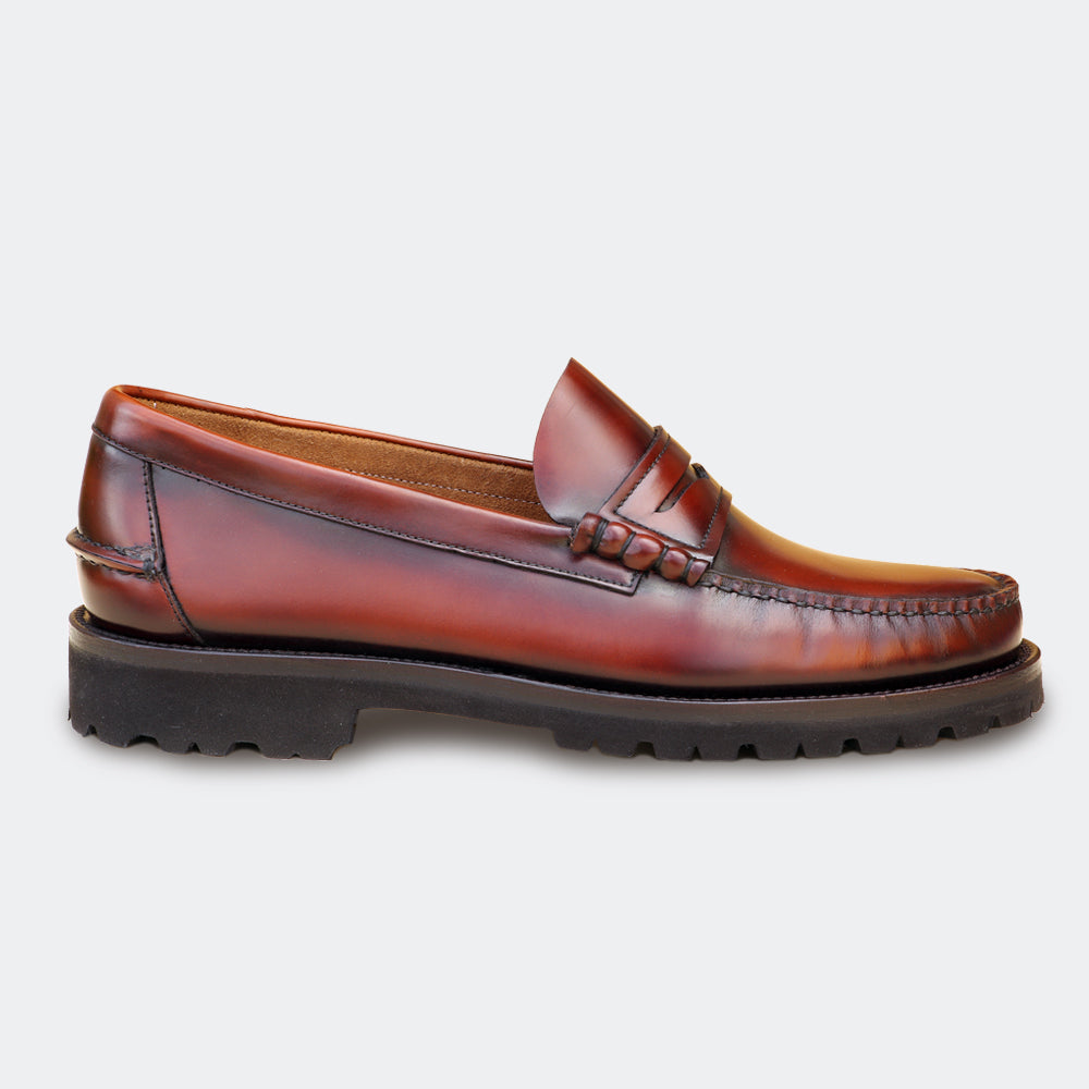 American moccasin Vibram sole. Made in Majorca. penny loafers