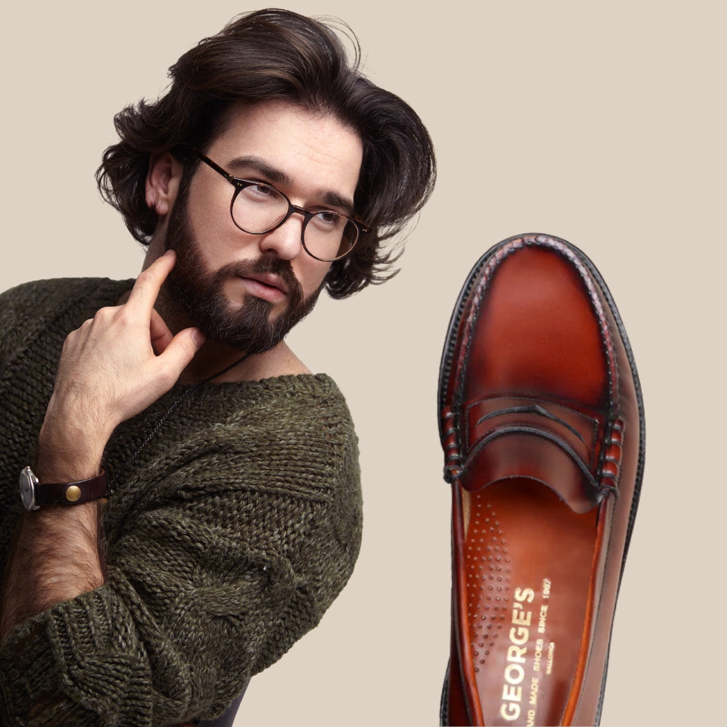 George best sale leather shoes