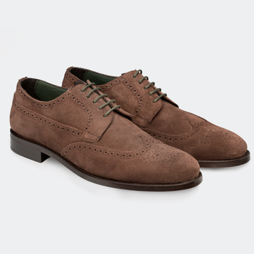 Zapato de serraje con cordones para hombre LUIS Marr n George s